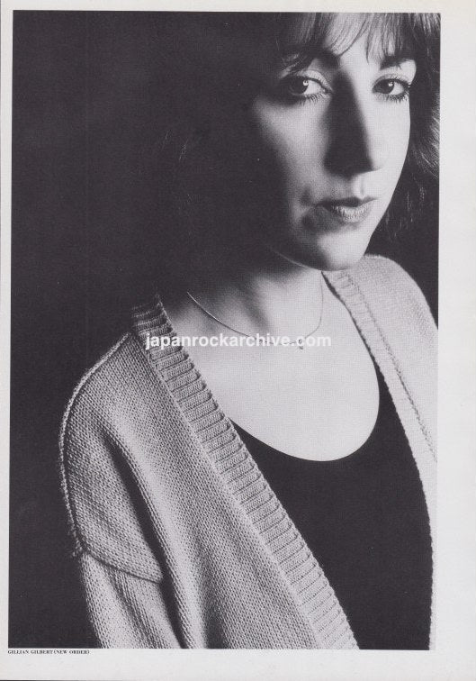 New Order 1987/09 Gillian Gilbert Japan music press clipping - pinup