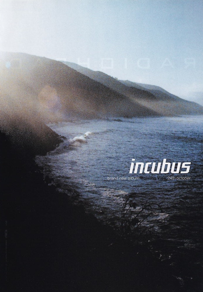 Incubus 2001/11 Morning View Japan album promo ad