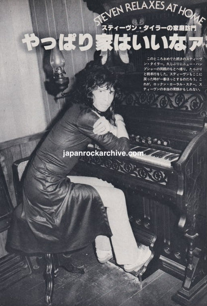 Aerosmith 1979/02 Japanese music press cutting clipping - photo feature - steven tyler