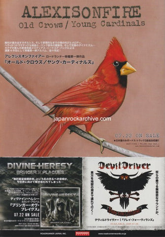 Alexisonfire 2009/08 Old Crows / Young Cardinals Japan album promo ad