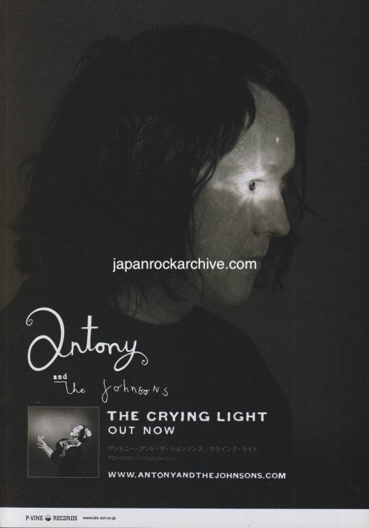 Antony And The Johnsons 2009/03 The Crying Light Japan album promo ad