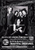 Beautiful Creatures 2002 Japan tour concert gig flyer handbill