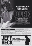 Jeff Beck 2000 Japan tour concert gig flyer handbill