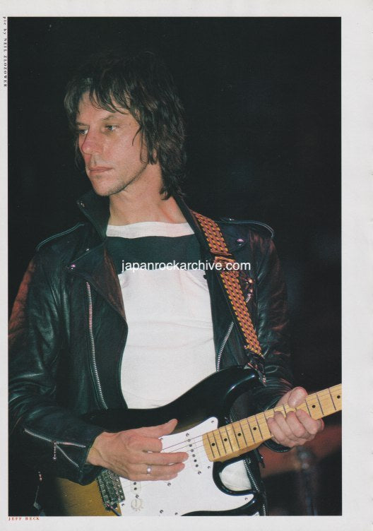 Jeff Beck 1984/06 Japanese music press cutting clipping - photo pinup
