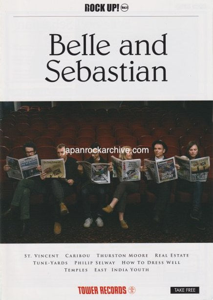 Belle and Sebastian 2015 Japan album promo flyer pamphlet