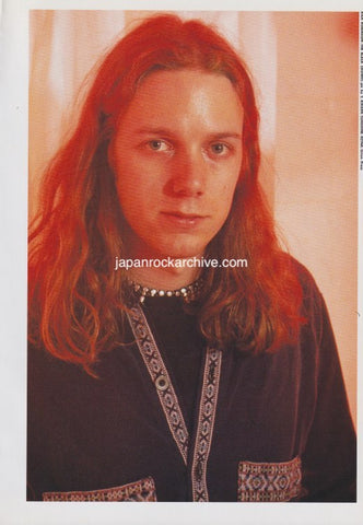 The Black Crowes 1995/04 Japanese music press cutting clipping - photo pinup - rich robertson