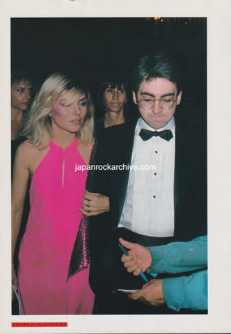 Blondie 1981/06 Japanese music press cutting clipping - photo pinup - Debbie and Chris
