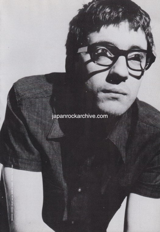 Blur 1998/03 Japanese music press cutting clipping - photo pinup - graham coxon