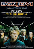 Bon Jovi 2000 Japan tour concert gig flyer handbill