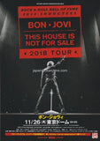 Bon Jovi 2018 Japan tour concert gig flyer handbill