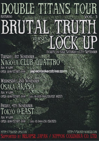 Double Titans Tour Vol.03 2011 Japan tour concert gig flyer handbill