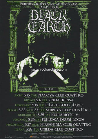 Burning Bridges 2019 Japan tour concert gig flyer handbill