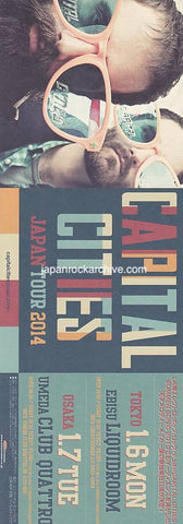 Capital Cities 2014 Japan tour concert gig flyer handbill