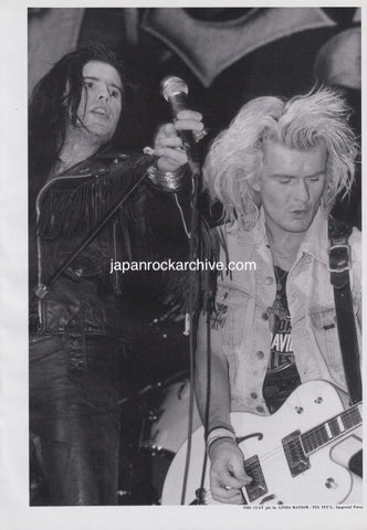 The Cult 1989/07 Japanese music press cutting clipping - photo pinup