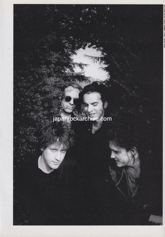 The Cure 1994/04 Japanese music press cutting clipping - photo pinup - band in trees