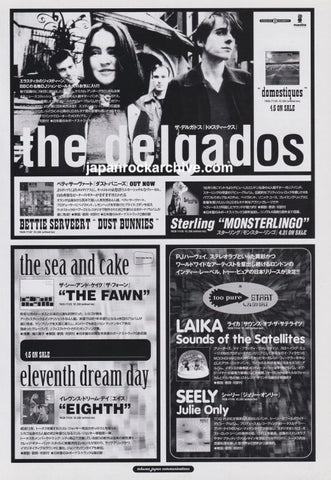 The Delgados 1997/05 Domestiques Japan album promo ad