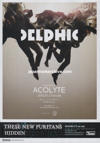 Delphic 2010/02 Acolyte Japan album promo ad