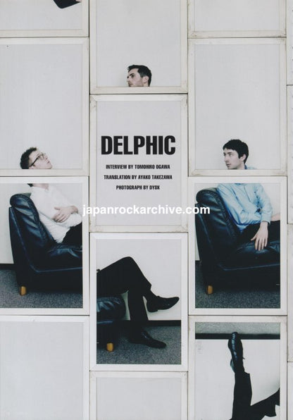 Delphic 2010/02 Japan music press clipping - article