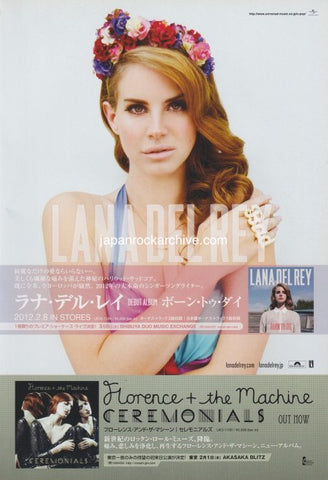 Lana Del Rey 2012/03 Born To Die Japan album promo ad
