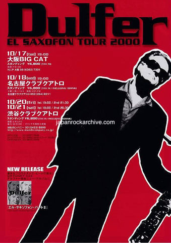 Dulfer 2000 Japan tour concert gig flyer handbill