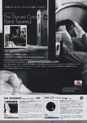 The Durutti Column 2007/09 Idiot Savants Japan album promo ad