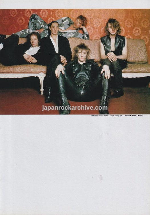 Einstürzende Neubauten 1987/09 Japan music press clipping - photo pinup
