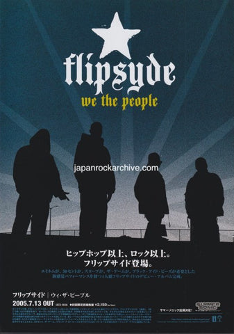 Flipsyde 2005/08 We The People Japan album promo ad