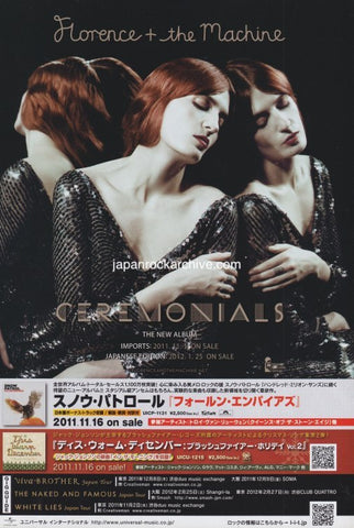 Florence + The Machine 2011/12 Ceremonials Japan album promo ad