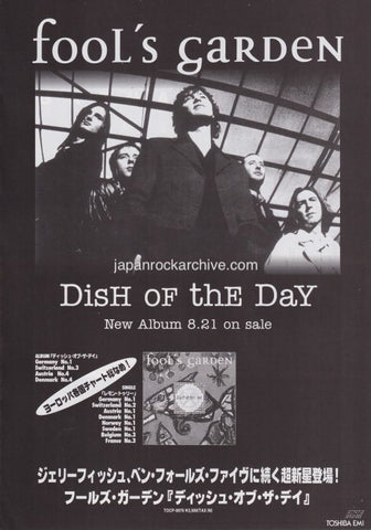 Fool's Garden 1996/09 Dish Of The Day Japan album promo ad