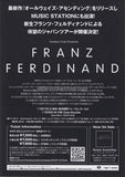 Franz Ferdinand 2018 Japan tour concert gig flyer handbill