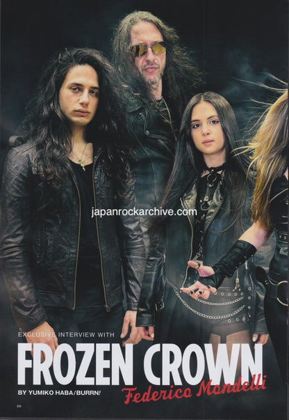 Frozen Crown 2024/11 Japanese music press cutting clipping - article / photo feature