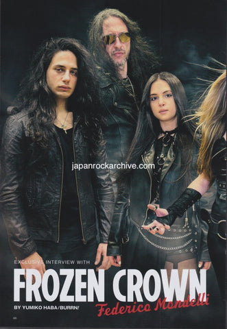 Frozen Crown 2024/11 Japanese music press cutting clipping - article / photo feature