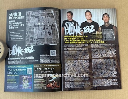 2011/10 Geki-Rock Magazine Evanescence / Bink-182 on cover