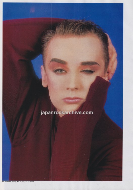 Boy George 1989 Japanese magazine pinup