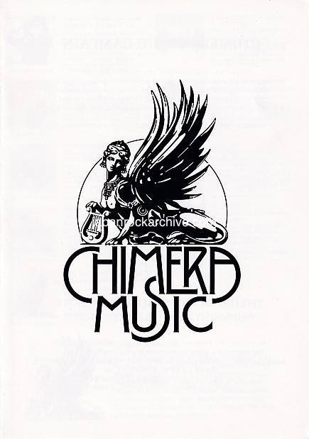 Chimera Music 2014 Japan album promo flyer pamphlet