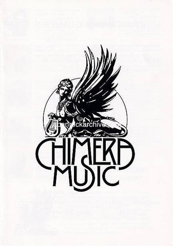 Chimera Music 2014 Japan album promo flyer pamphlet