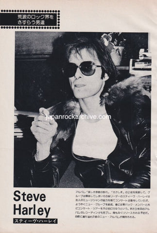 Steve Harley 1975/04 Japanese music press cutting clipping - photo pinup
