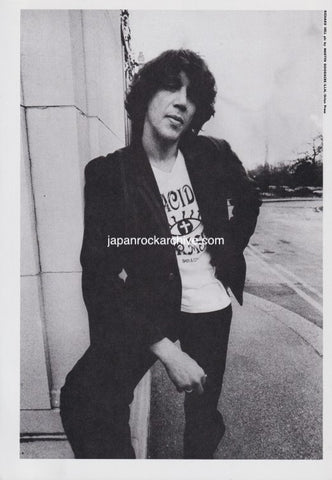 Richard Hell 1992/06 Japanese music press cutting clipping - photo pinup / mini poster