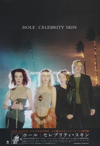 Hole 1998/10 Celebrity Skin Japan album promo ad