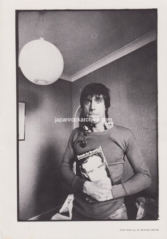 Iggy Pop 1981/10 Japanese music press cutting clipping - photo pinup