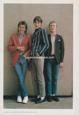 The Jam 1982/06 Japanese music press cutting clipping - photo pinup - band shot