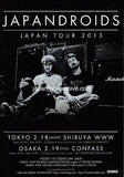 Japandroids 2013 Japan tour concert gig flyer handbill