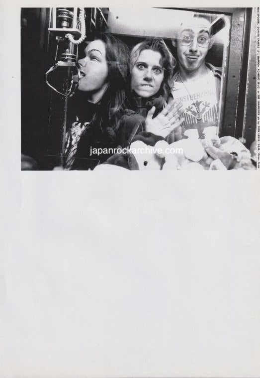Spoon / L7 / Slug 1994/04 Japanese music press cutting clipping - photo pinup