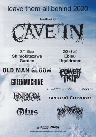 Leave Them All Behind 2020 Japan festival concert gig flyer handbill