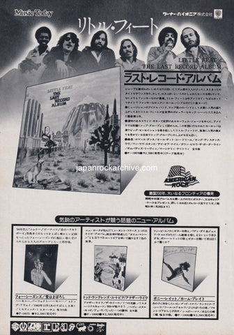 Little Feat 1976/01 The Last Record Album Japan album promo ad