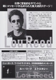 Lou Reed 2000 Japan tour concert gig flyer handbill