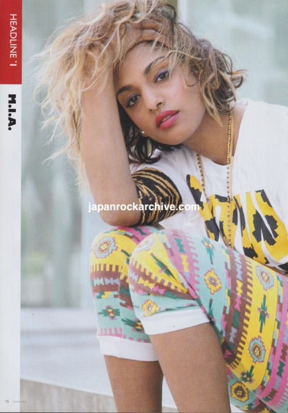 M.I.A. 2010/06 Japanese music press cutting clipping - article