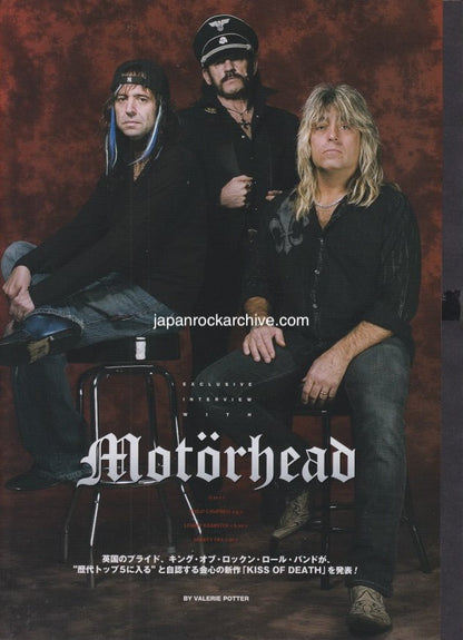 Motorhead 2006/11 Japanese music press cutting clipping - article