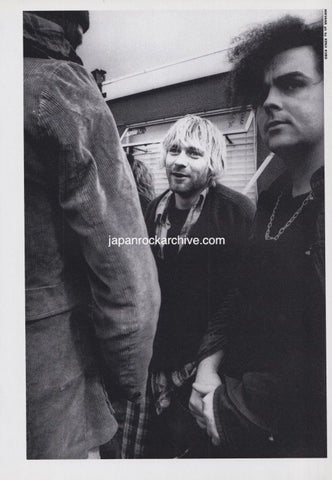 Nirvana 1993/01 Japanese music press cutting clipping - photo pinup - kurt cobain