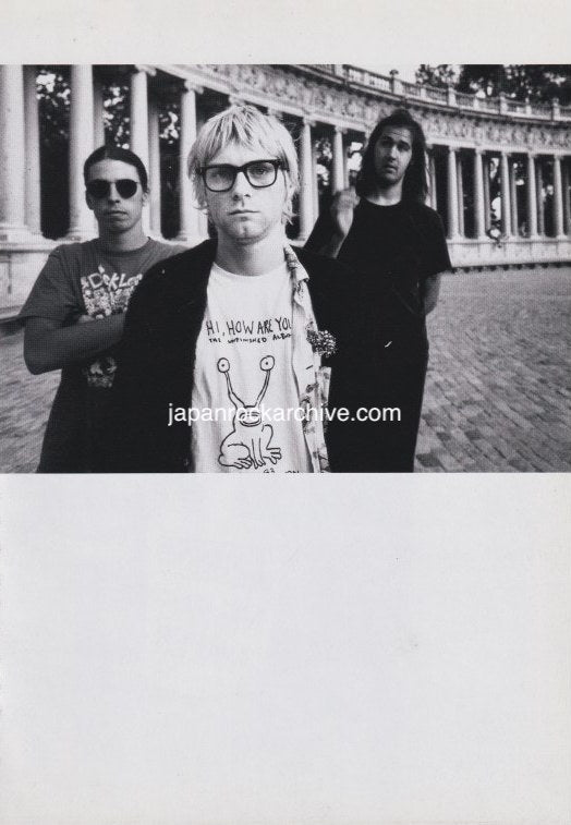 Nirvana 1998/11 Japanese music press cutting clipping - photo pinup - daniel johnston t-shirt